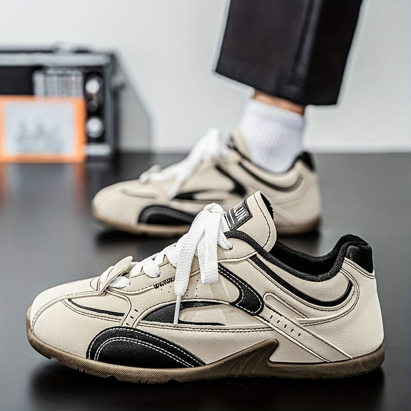 Men'S Breathable Casual Sneakers - Non-Slip Durable Lace-Up Shoes with Soft Cushioned Sole, & Colorway