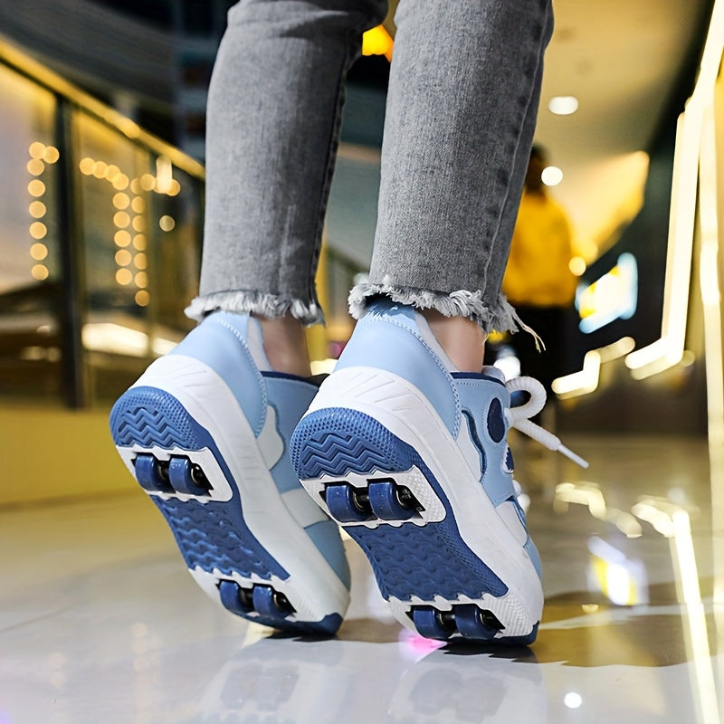 Fashionable And Versatile Breathable Lace-Up Skate Shoes for, Featuring a Sweet Heart Design