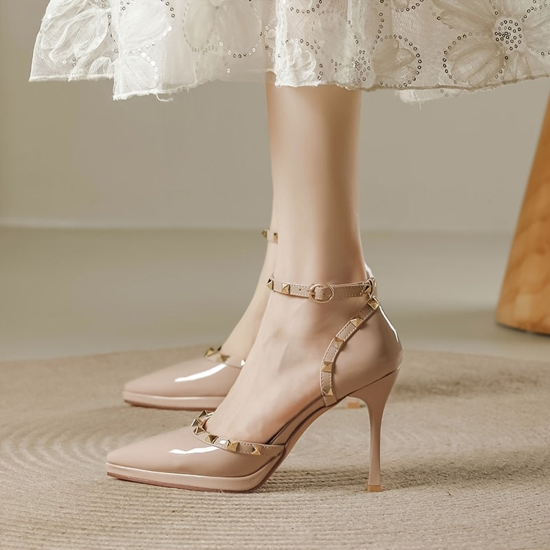 Sexy Summer High Heels for Women, Chic Party Shoes | Ankle Strap Sandals | Rubber Sole Stability