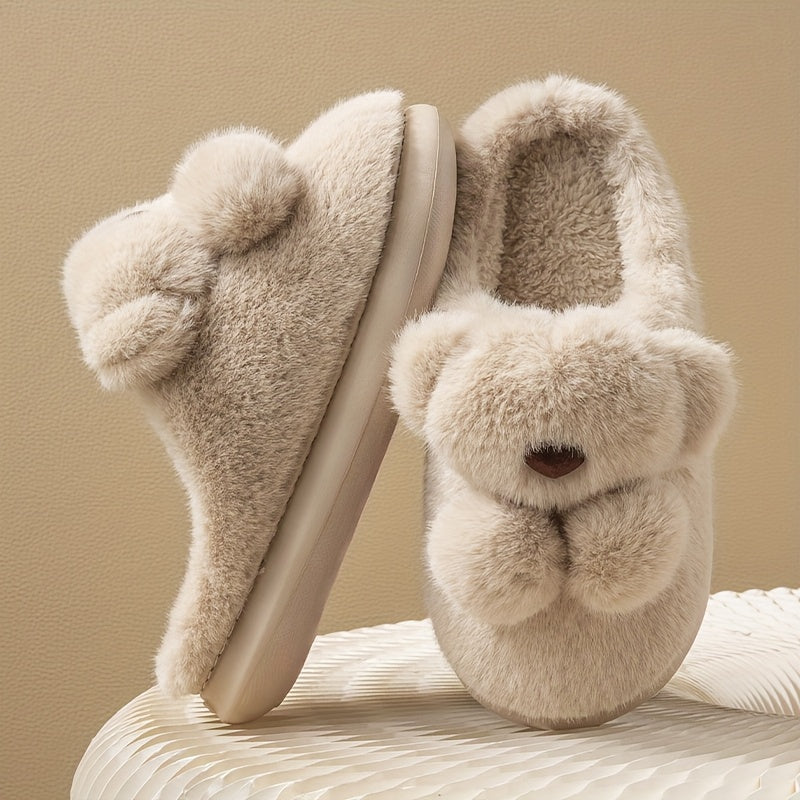 2025 Winter New Arrival Rabbit Slippers for Men - Soft Plush Lined, Warm & Cozy Indoor