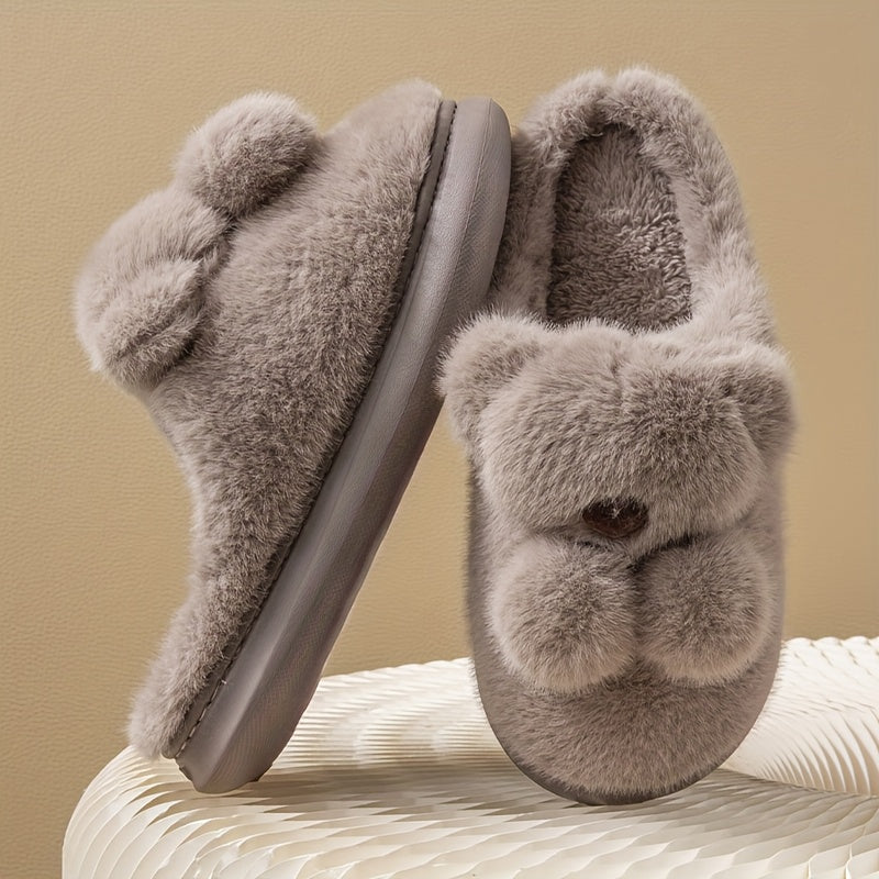 2025 Winter New Arrival Rabbit Slippers for Men - Soft Plush Lined, Warm & Cozy Indoor