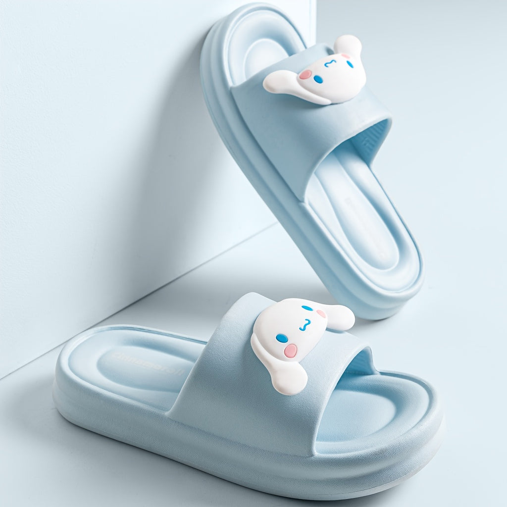 Sanrio Kuromi My Melody Little Twin Stars Slippers - Cute Anime Character House Shoes with Heart & Bow Patterns