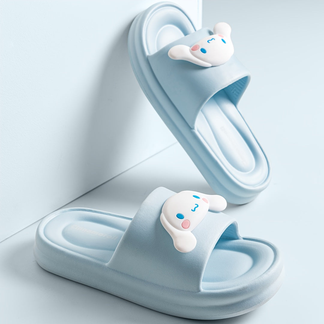 Sanrio Kuromi My Melody Little Twin Stars Slippers - Cute Anime Character House Shoes with Heart & Bow Patterns