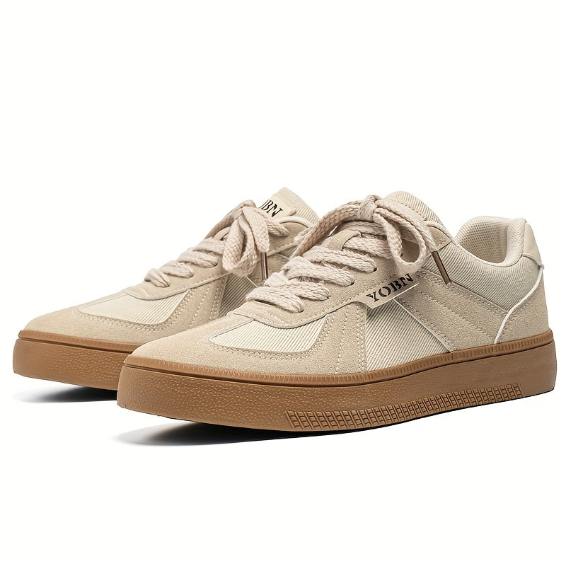 Men'S Lightweight Breathable Skate Sneakers - Low-Top Casual Streetwear Shoes with EVA Cushioned Sole