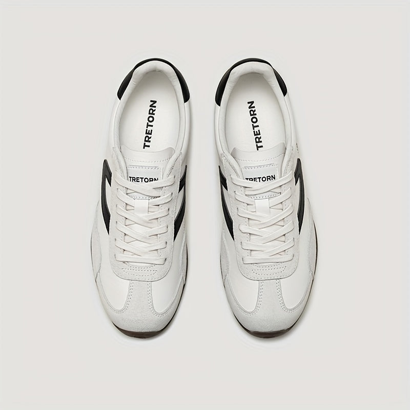 Men's & Women's Swedish Classic Low-Top Sneakers - All-Season White\u002FGrey