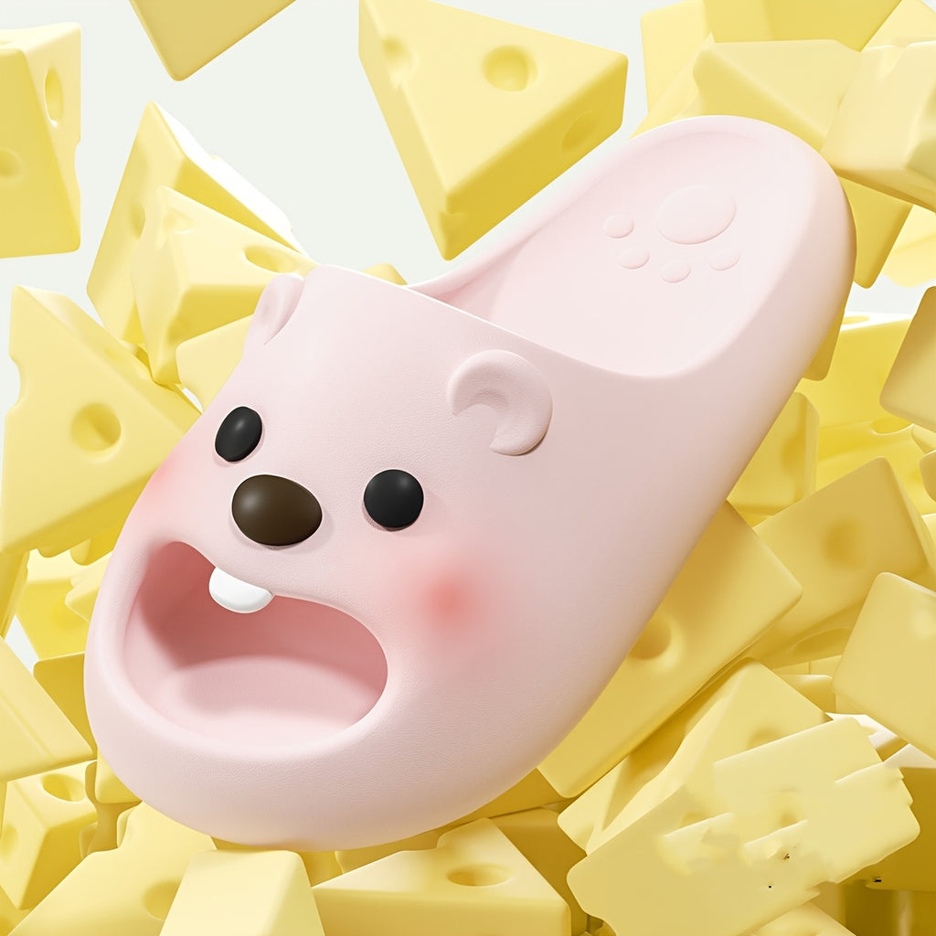 Graceful Little Beaver Cartoon Slippers, Indoor\u002FOutdoor Spring and Summer, Cool, Fashionable, Simple