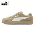PUMA Unisex Casual Sneakers - Beige & White Low-Top Lace-Up Shoes with Durable Rubber Sole