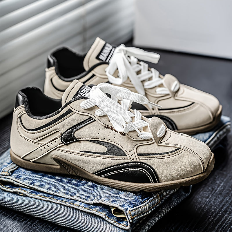 Men'S Breathable Casual Sneakers - Non-Slip Durable Lace-Up Shoes with Soft Cushioned Sole, & Colorway