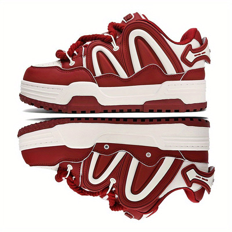 Unisex Skateboard Shoes Original Design Anti-Slip Versatile Thick Sole Flat Sneakers New Trendy