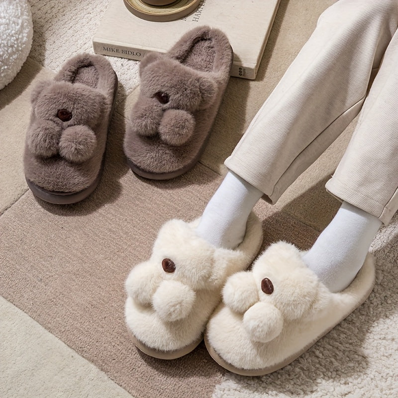 2025 Winter New Arrival Rabbit Slippers for Men - Soft Plush Lined, Warm & Cozy Indoor