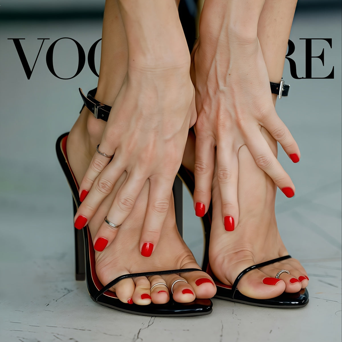 VOGEL VERE Woman High Heel Sandals, Fashionable Trendy Summer Shoes- 3.94inch